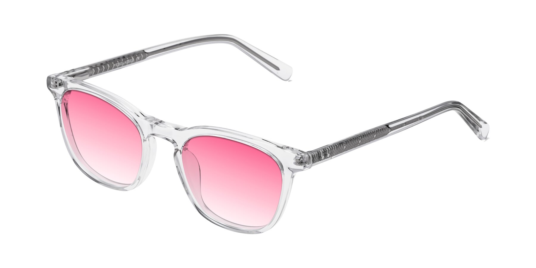 Angle of Loris in Clear with Pink Gradient Lenses