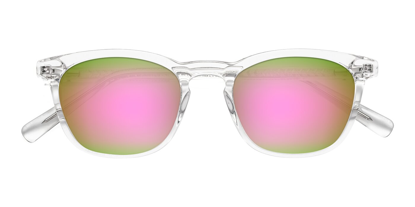 Loris - Clear Flash Mirrored Sunglasses