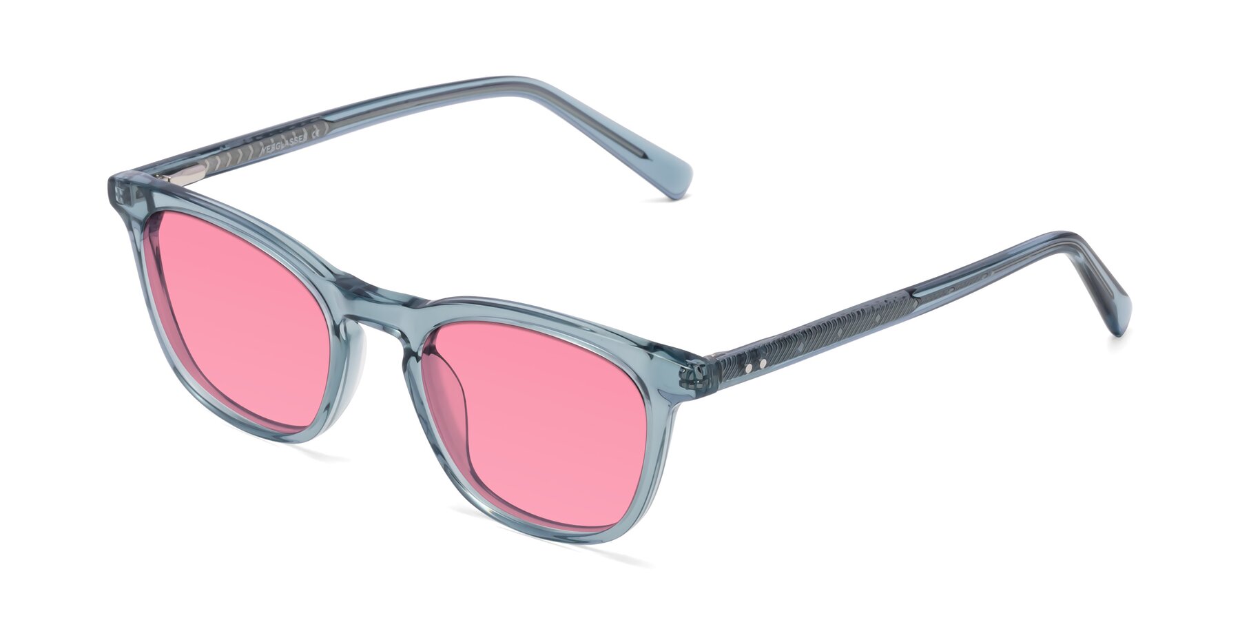 Angle of Loris in Light Blue with Pink Tinted Lenses