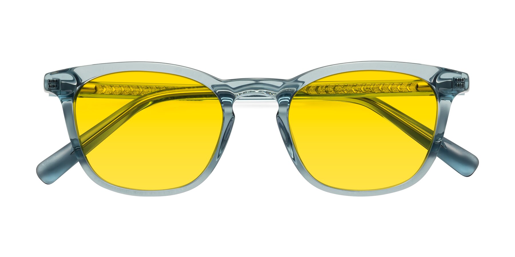 Folded Front of Loris in Light Blue with Yellow Tinted Lenses