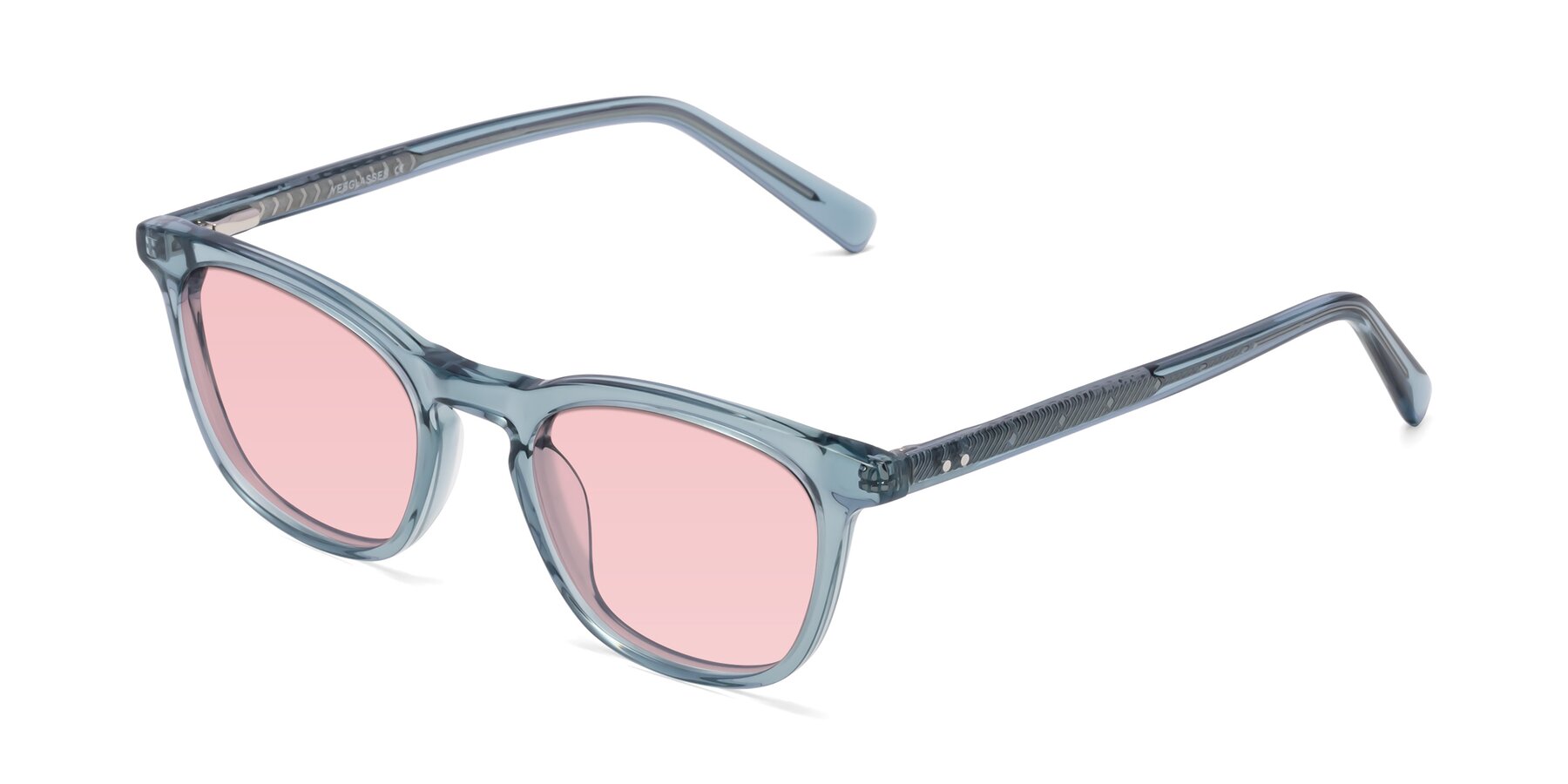 Angle of Loris in Light Blue with Light Garnet Tinted Lenses