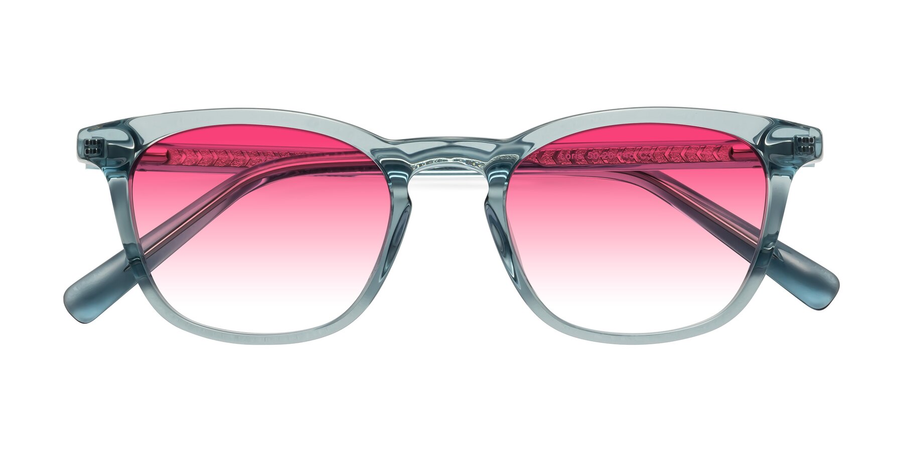 Folded Front of Loris in Light Blue with Pink Gradient Lenses