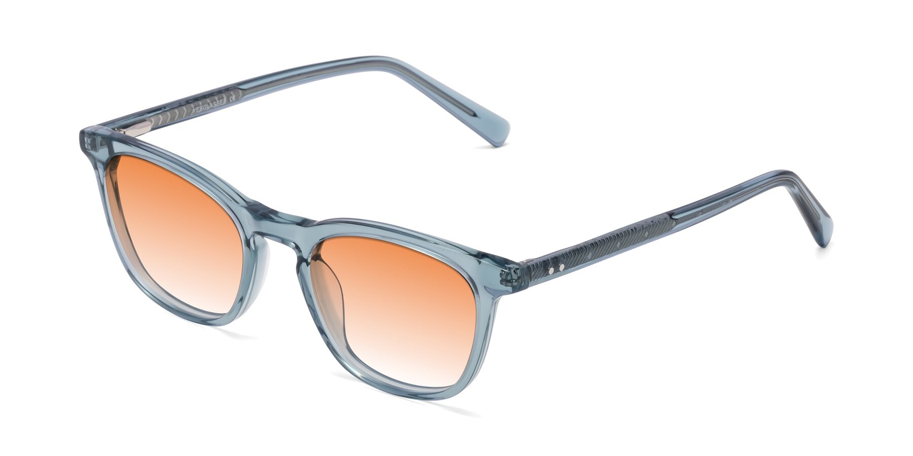 Angle of Loris in Light Blue with Orange Gradient Lenses
