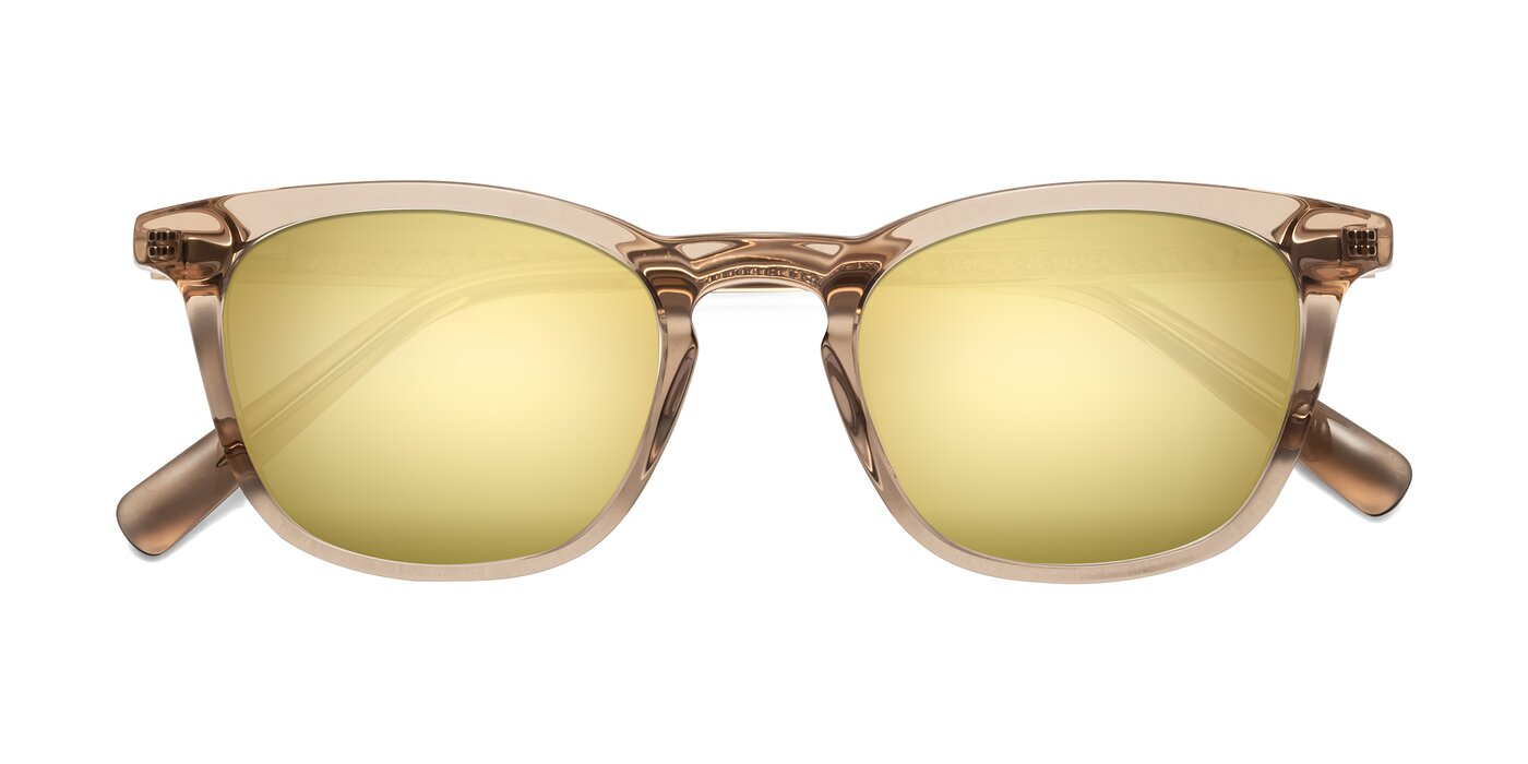 Loris - Light Brown Flash Mirrored Sunglasses