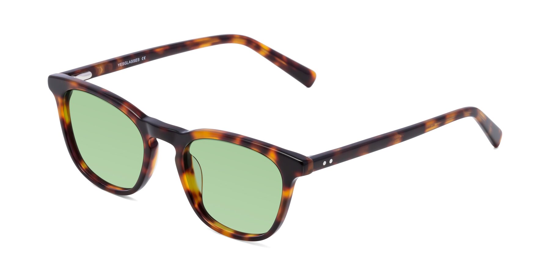 Angle of Loris in Tortoise with Medium Green Tinted Lenses