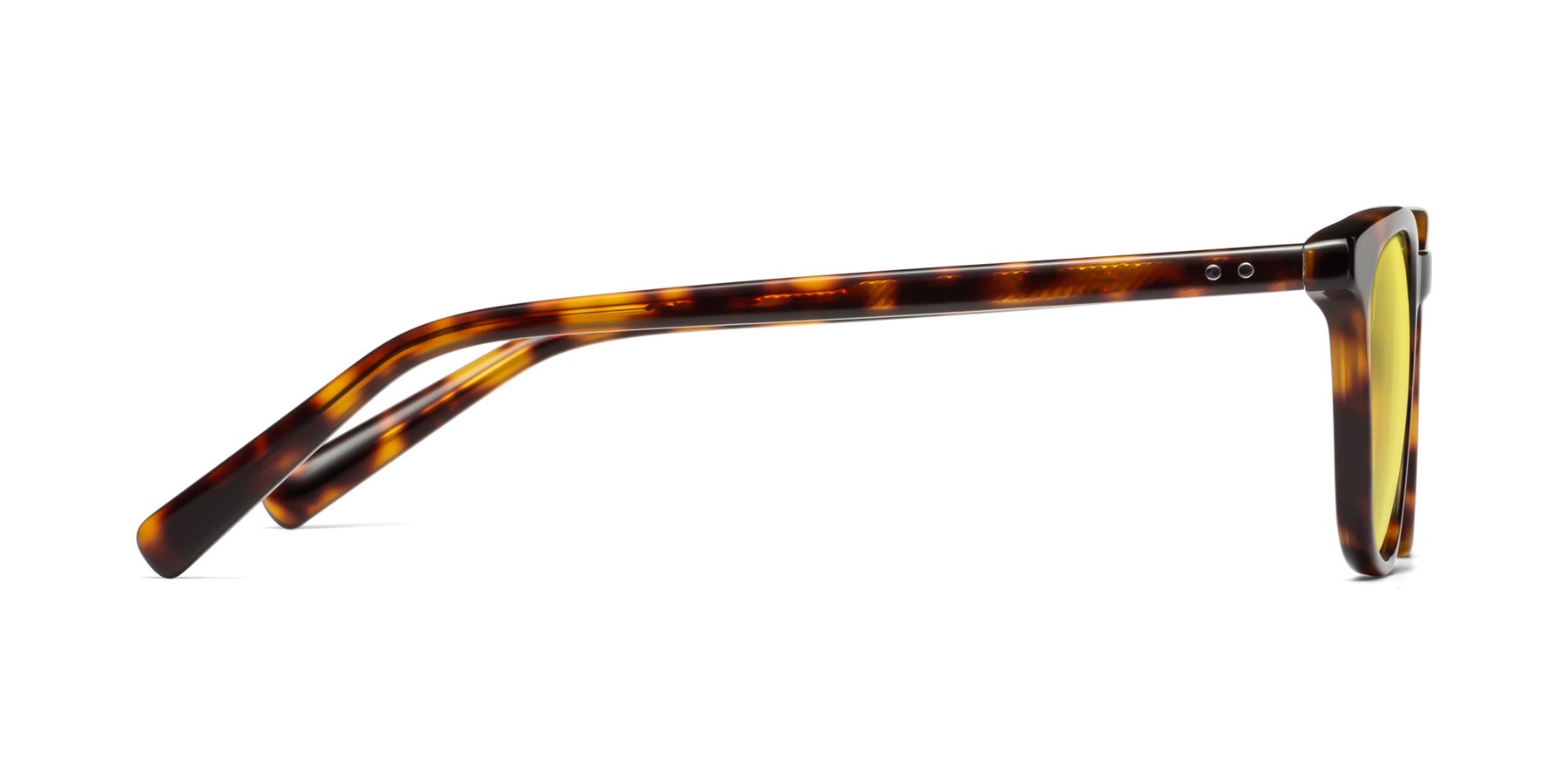Side of Loris in Tortoise with Medium Yellow Tinted Lenses