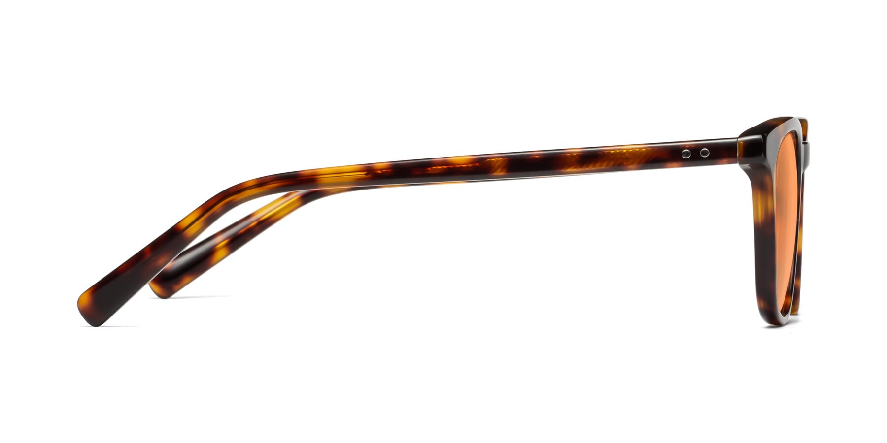 Side of Loris in Tortoise with Medium Orange Tinted Lenses