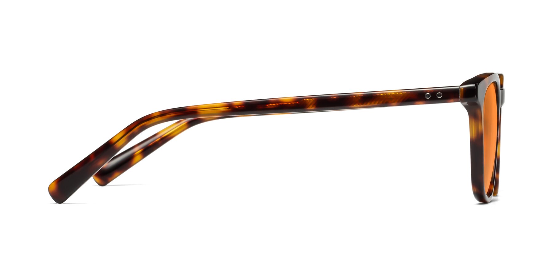 Side of Loris in Tortoise with Orange Tinted Lenses