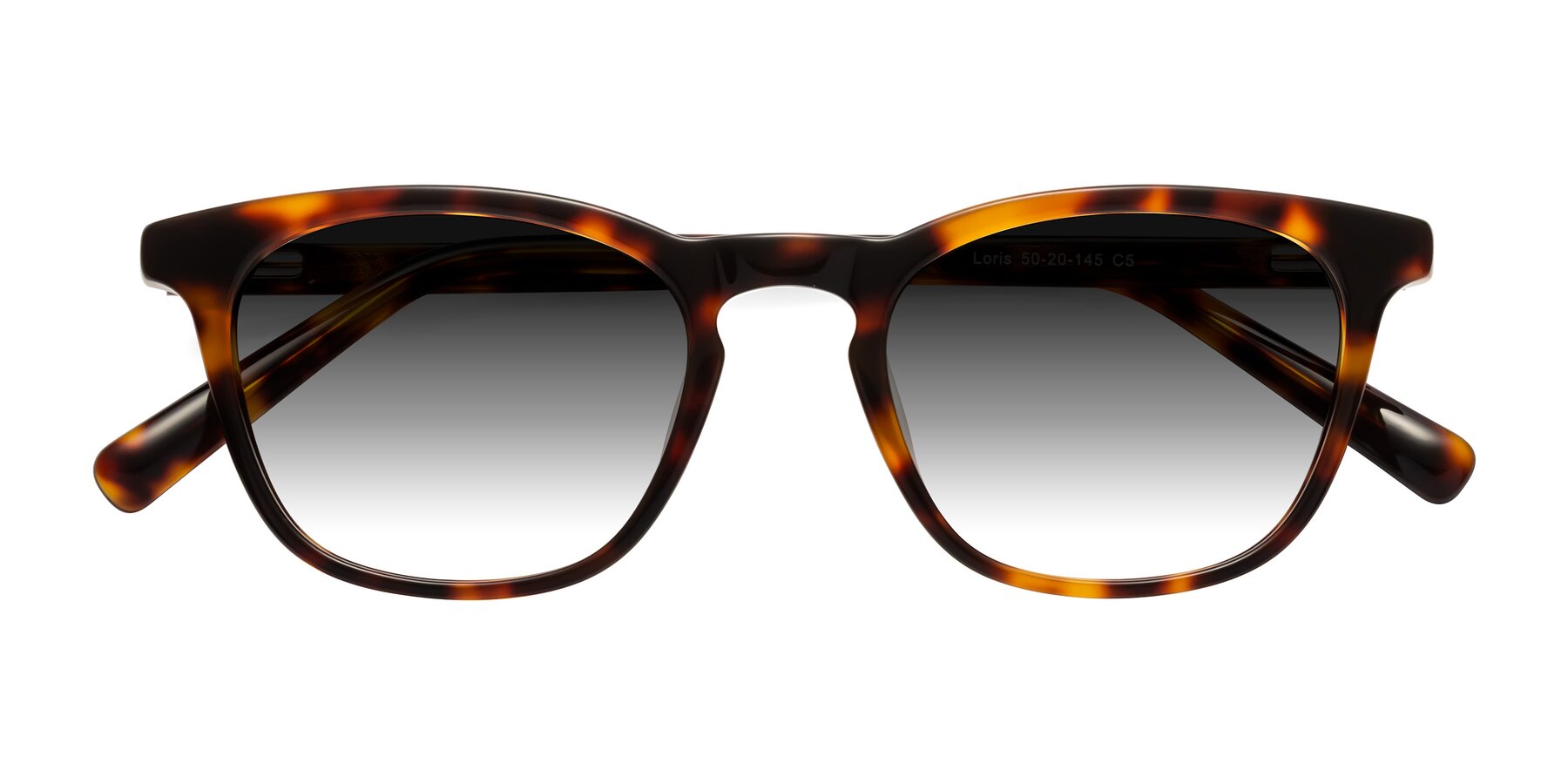 Folded Front of Loris in Tortoise with Gray Gradient Lenses