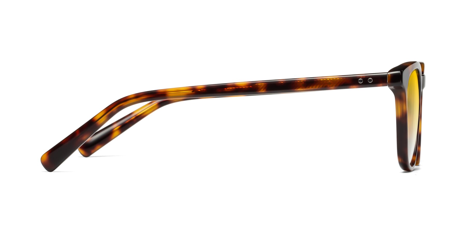 Side of Loris in Tortoise with Yellow Gradient Lenses