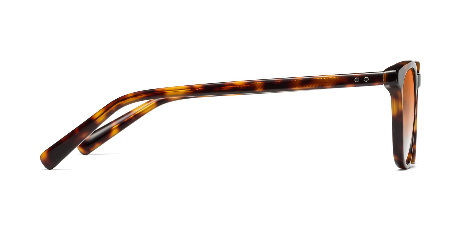 Side of Loris in Tortoise with Orange Gradient Lenses