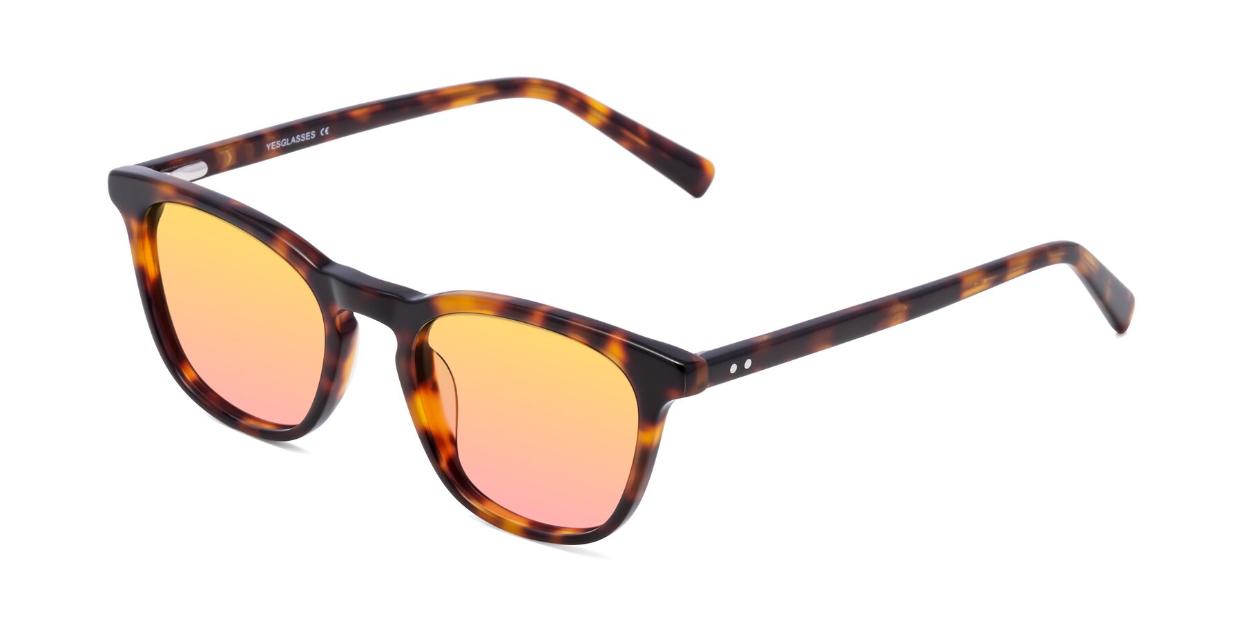 Angle of Loris in Tortoise with Yellow / Pink Gradient Lenses