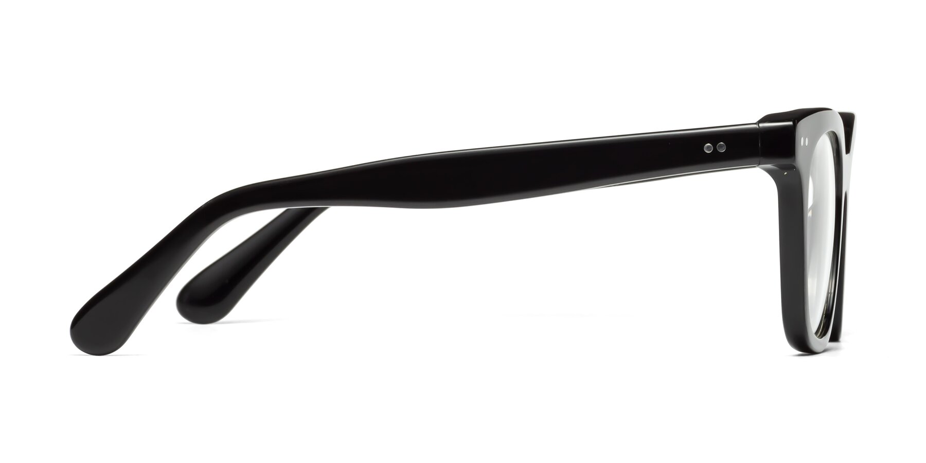Side of Bush in Black with Clear Eyeglass Lenses