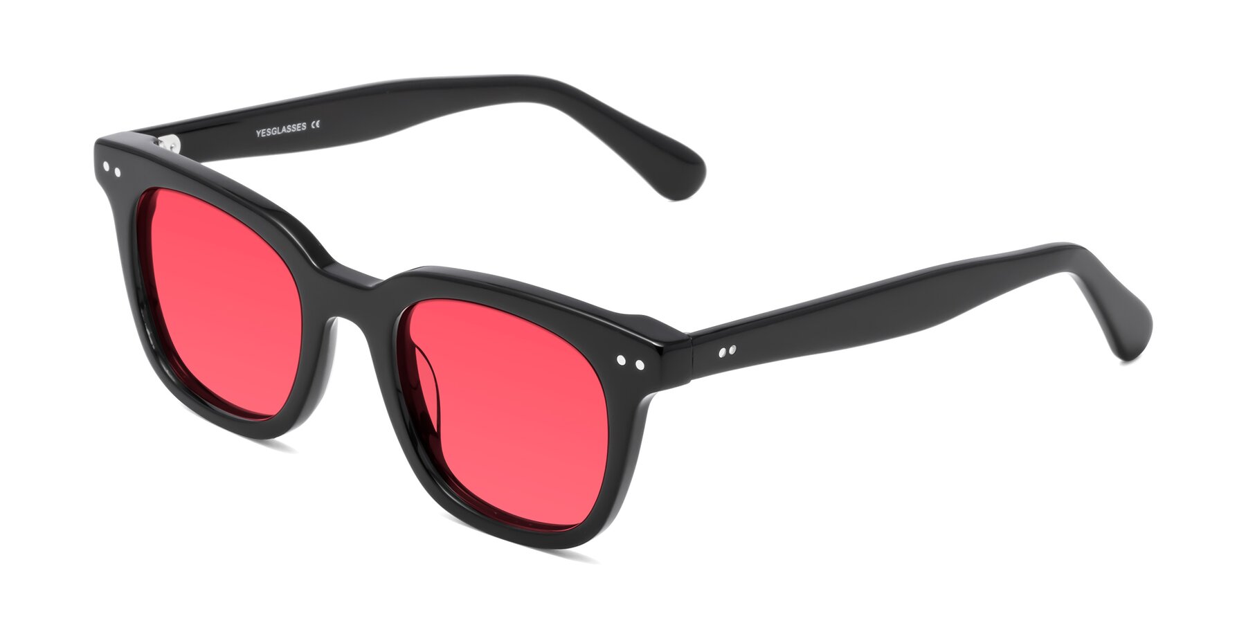 Angle of Bush in Black with Red Tinted Lenses