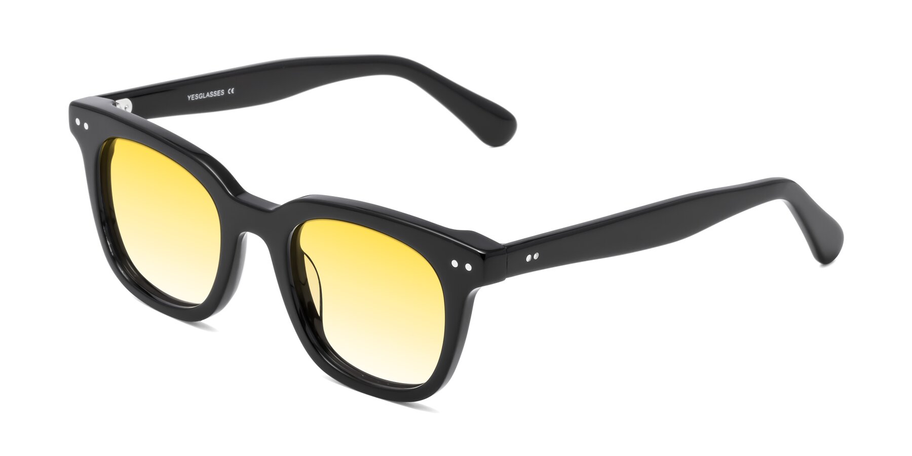 Angle of Bush in Black with Yellow Gradient Lenses