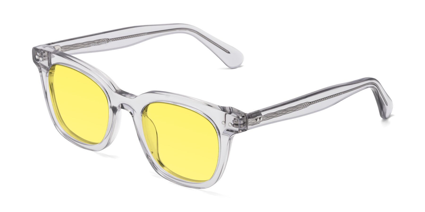 Angle of Bush in Clear Gray with Medium Yellow Tinted Lenses