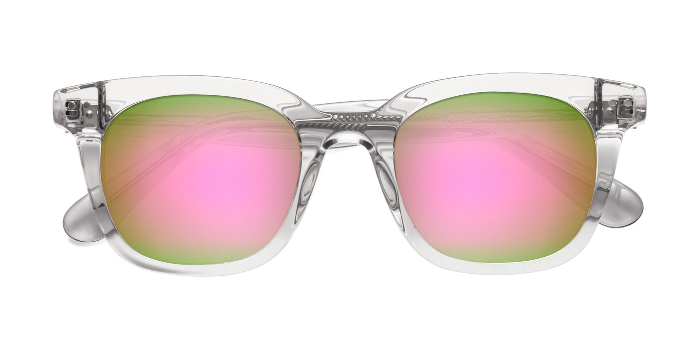 Bush - Clear Gray Flash Mirrored Sunglasses