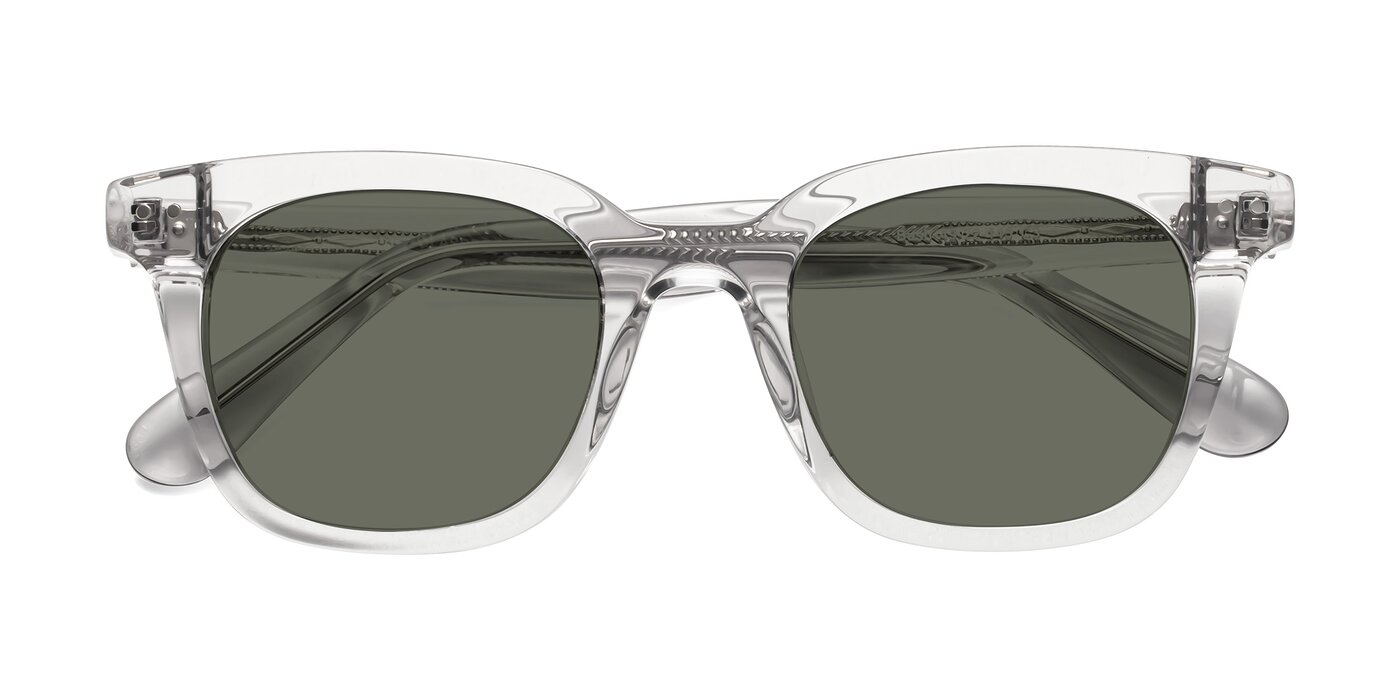 Bush - Clear Gray Polarized Sunglasses