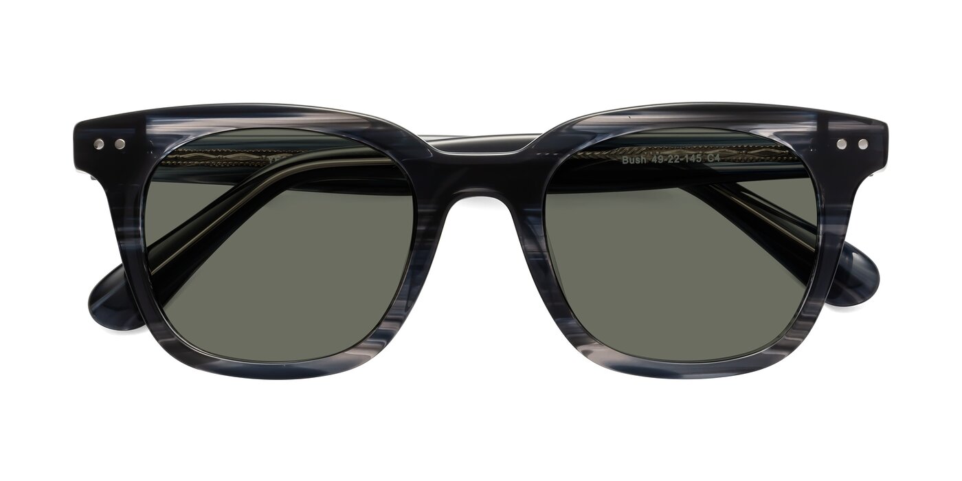 Bush - Stripe Gray Polarized Sunglasses