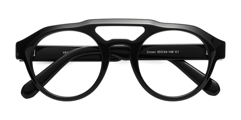 Crown - Black Eyeglasses