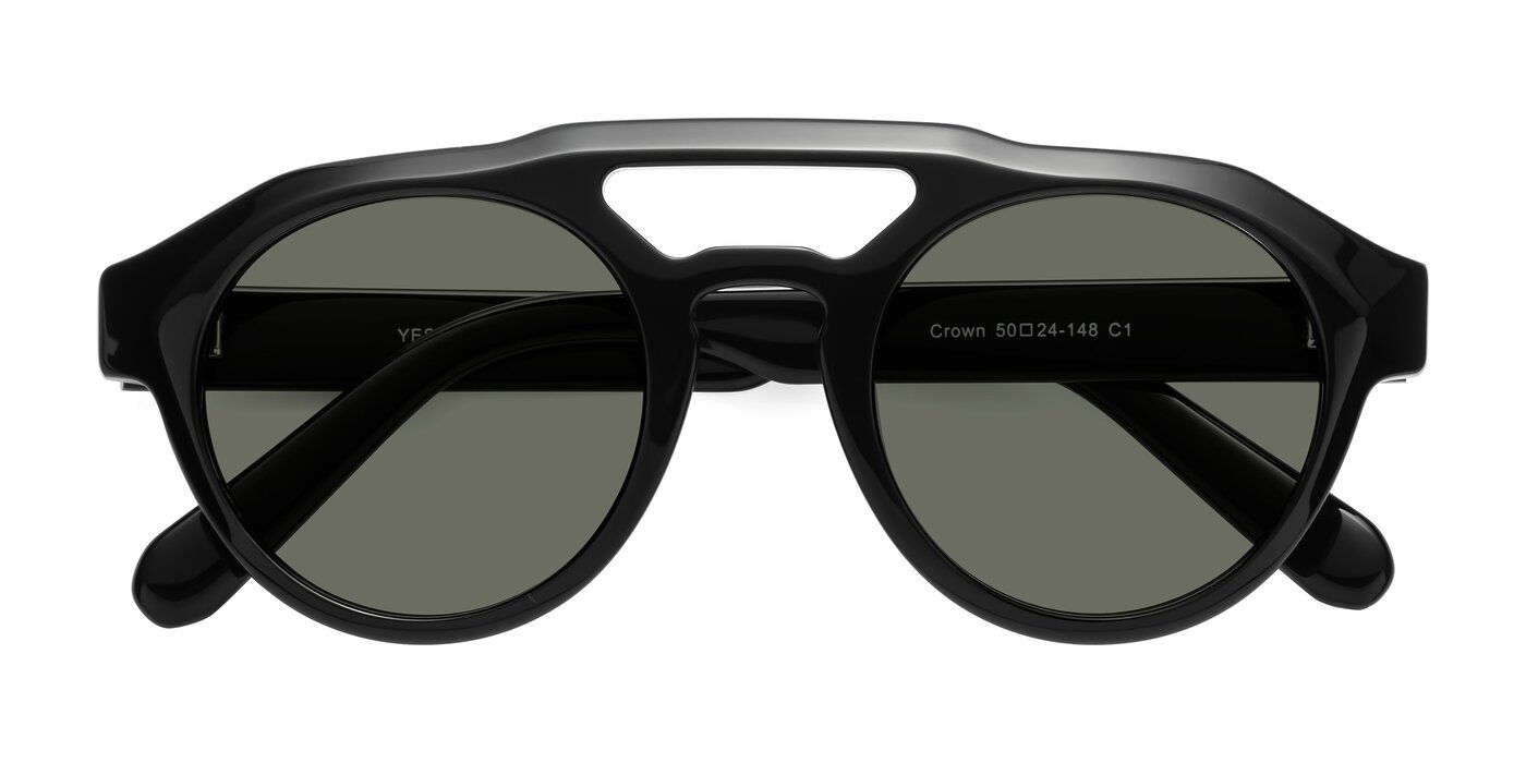 Crown - Black Polarized Sunglasses