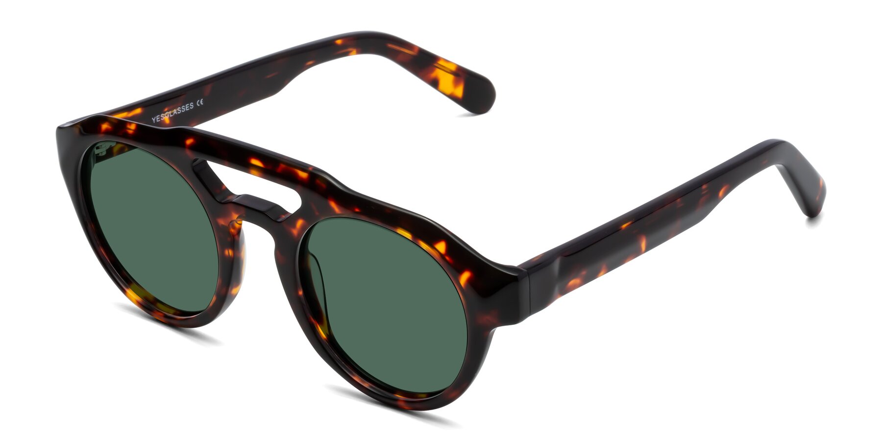 Angle of Crown in Tortoise with Green Polarized Lenses