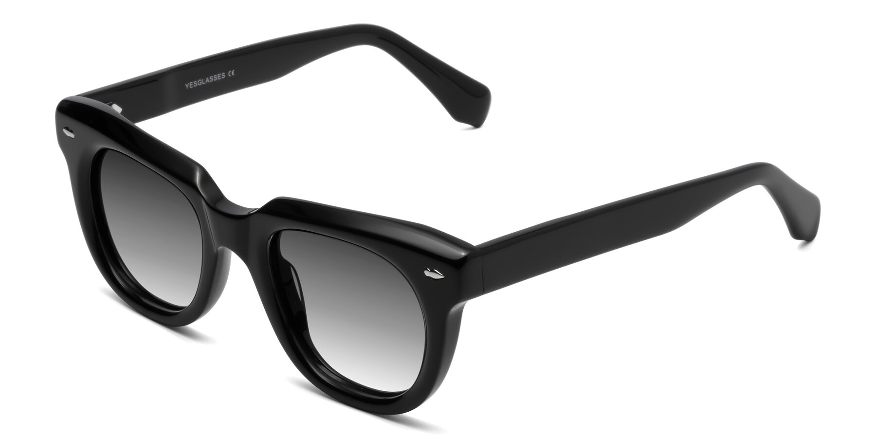 Angle of Davis in Black with Gray Gradient Lenses