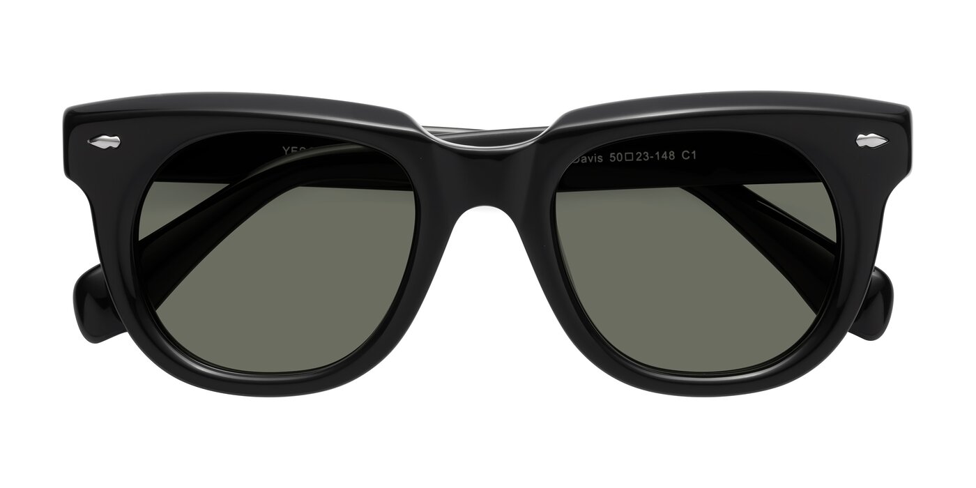Davis - Black Polarized Sunglasses