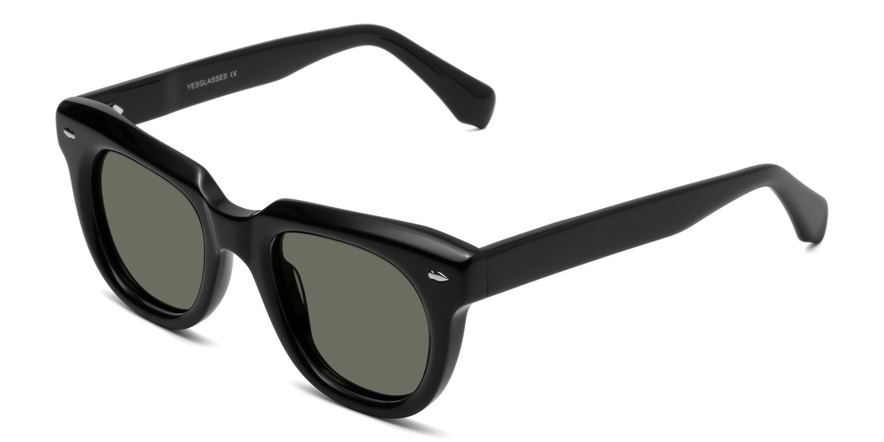 Angle of Davis in Black with Gray Polarized Lenses