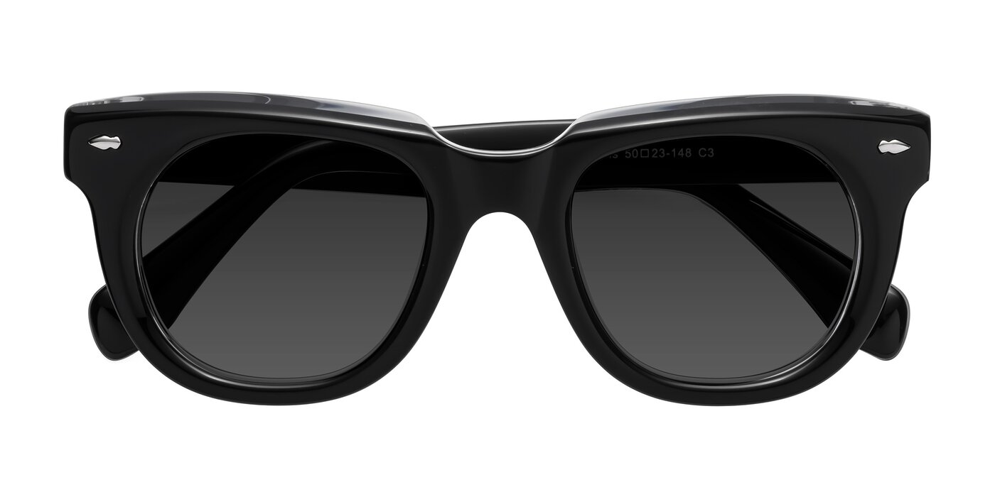 Davis - Black / Clear Tinted Sunglasses