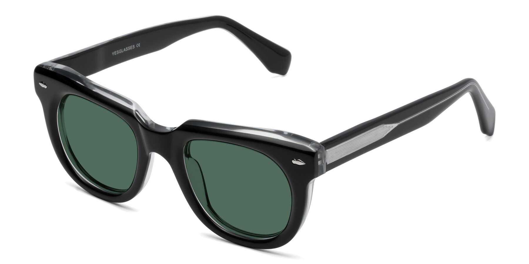 Angle of Davis in Black-Clear with Green Polarized Lenses