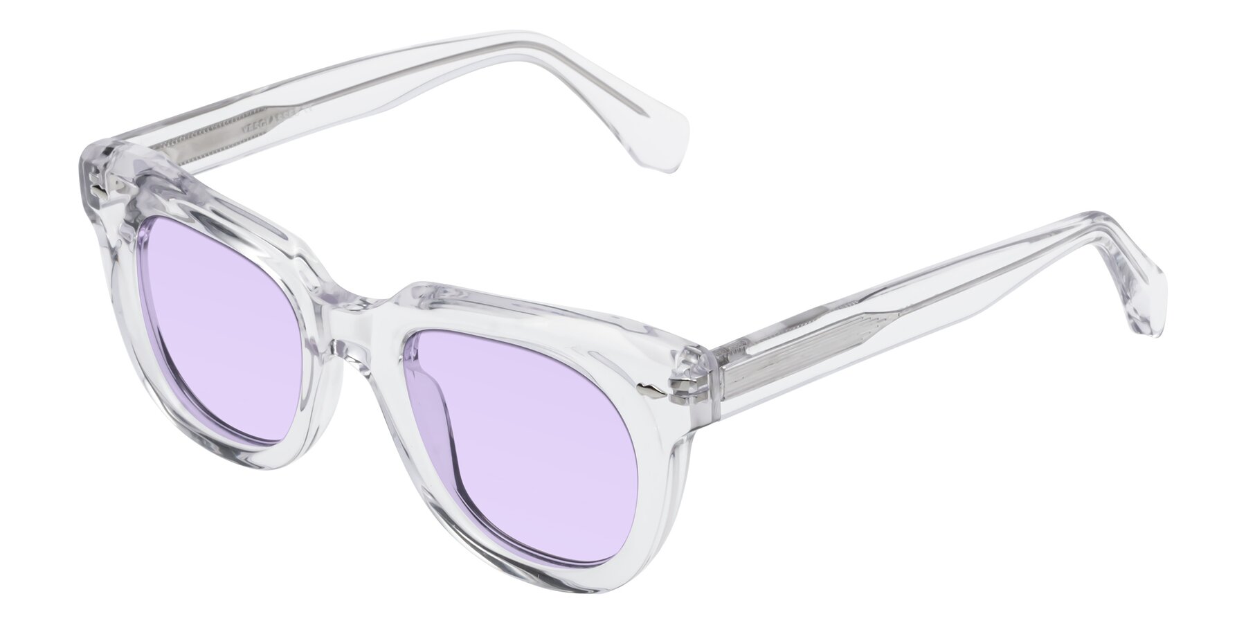 Angle of Davis in Clear with Light Purple Tinted Lenses