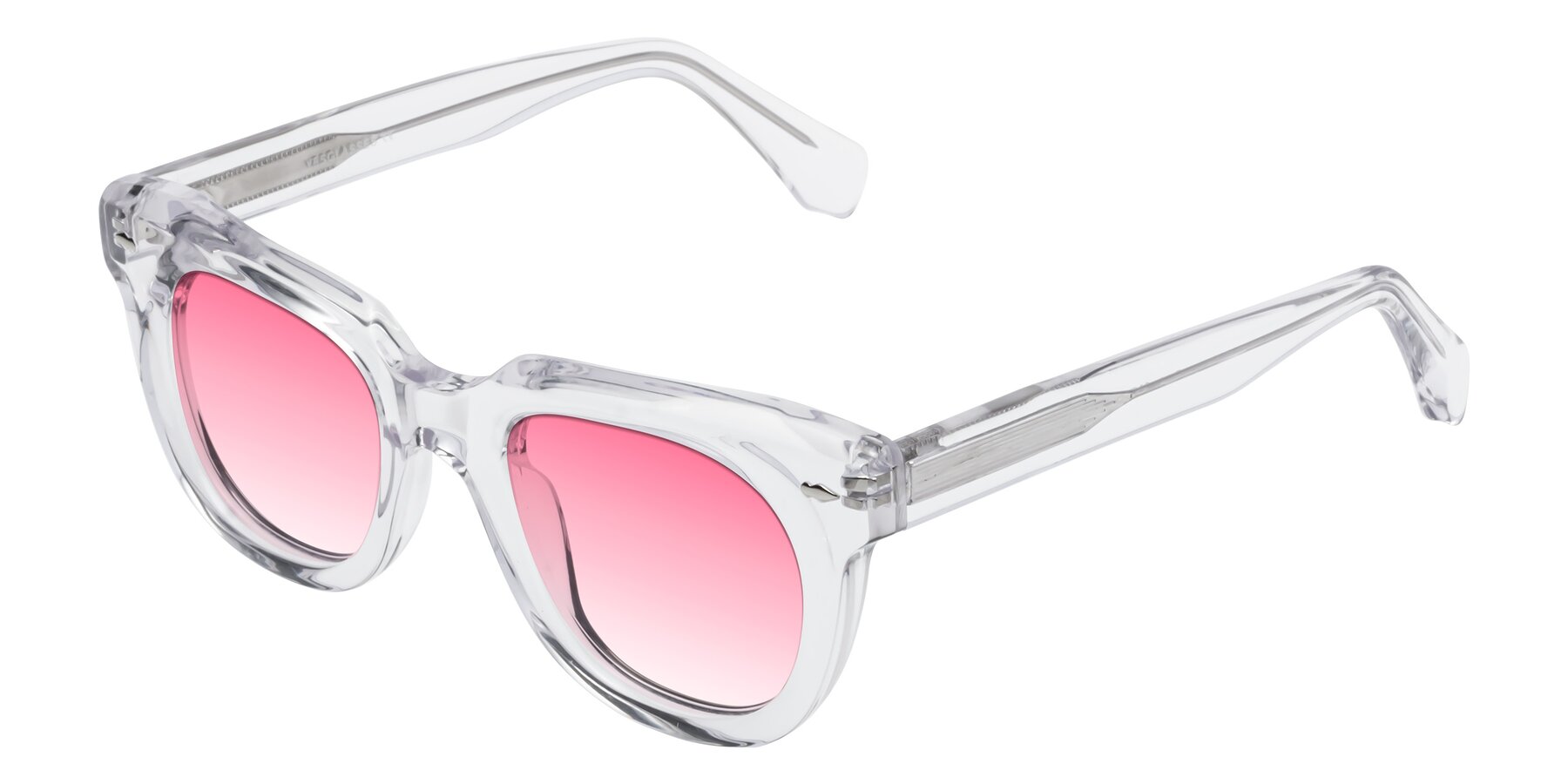 Angle of Davis in Clear with Pink Gradient Lenses