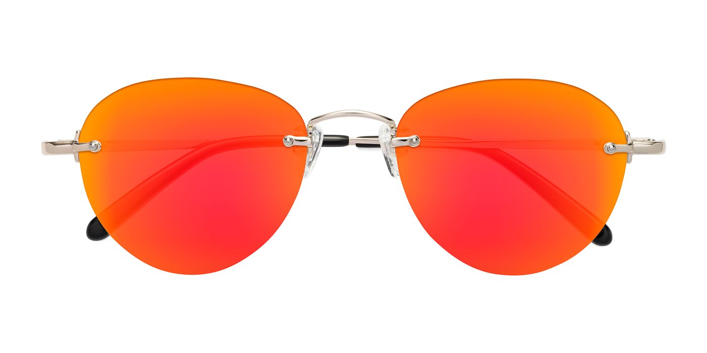 Quinn - Light Gold Flash Mirrored Sunglasses