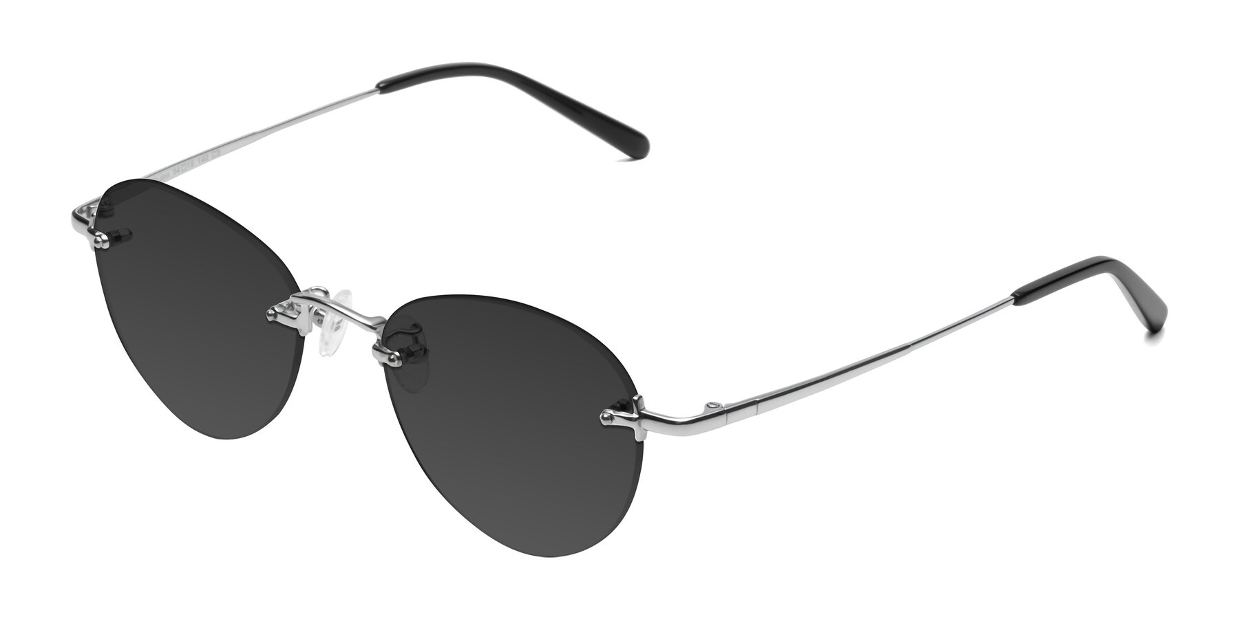 Angle of Quinn in Silver with Gray Tinted Lenses