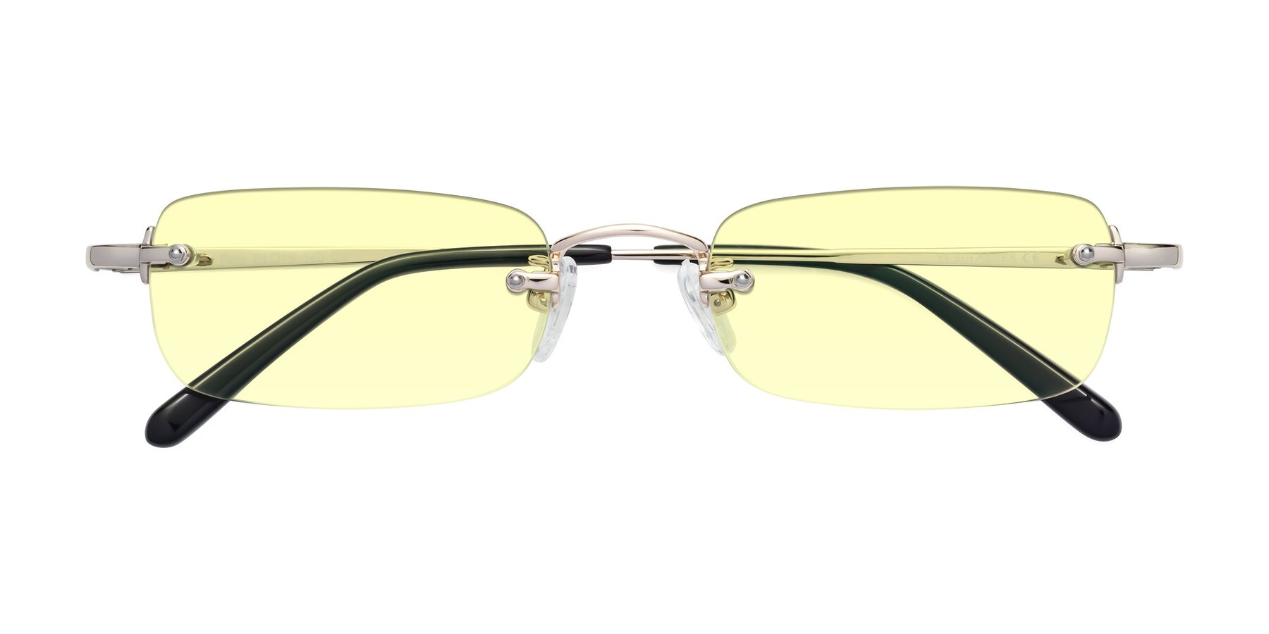 Folded Front of Finn in Light Gold with Light Yellow Tinted Lenses