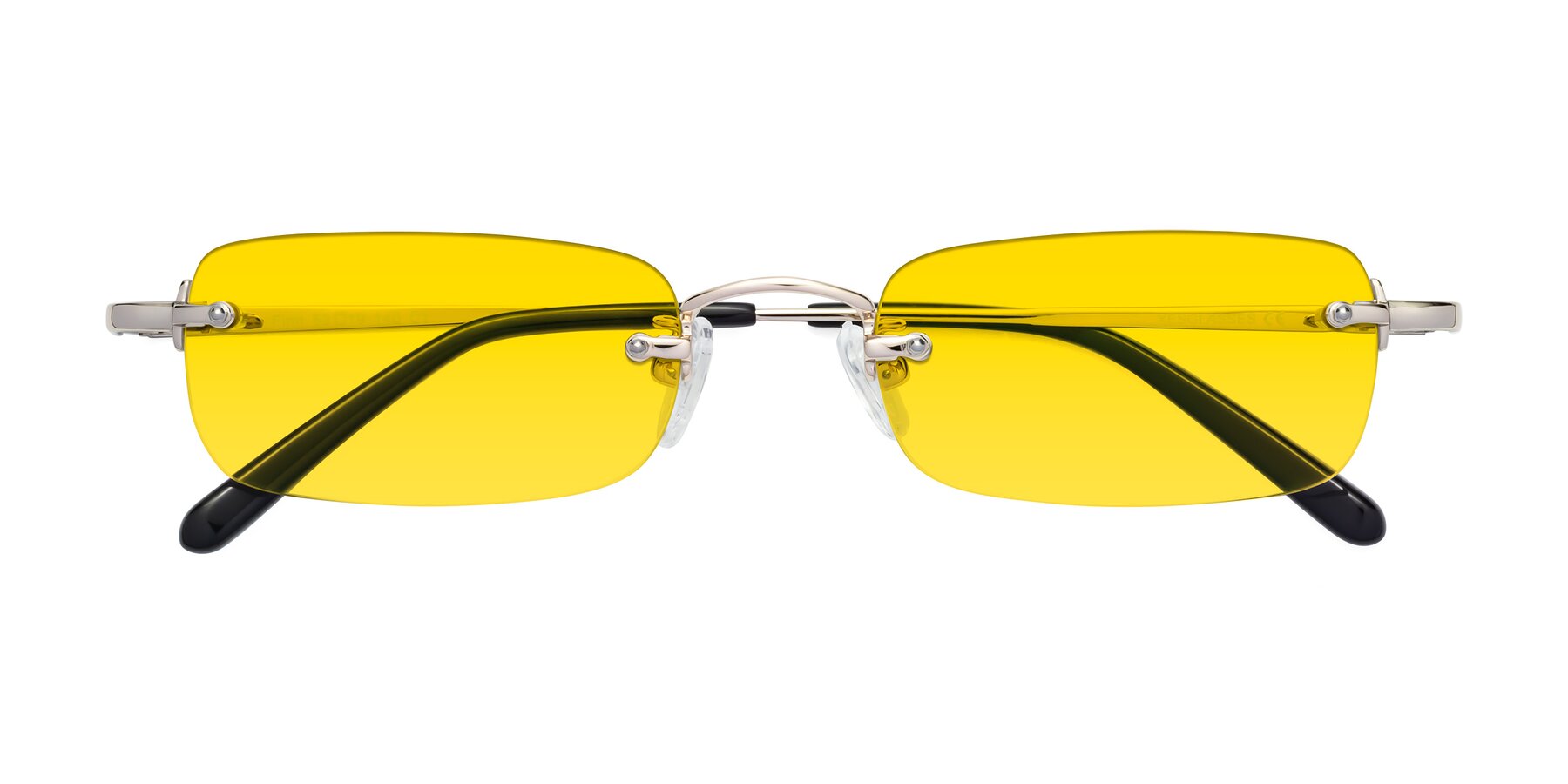 Folded Front of Finn in Light Gold with Yellow Tinted Lenses