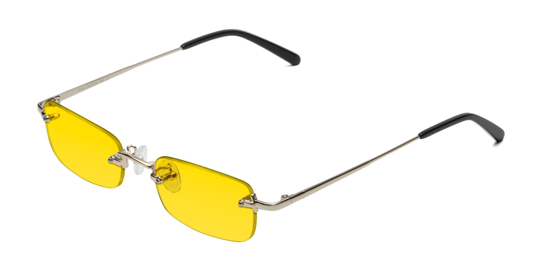 Angle of Finn in Light Gold with Yellow Tinted Lenses