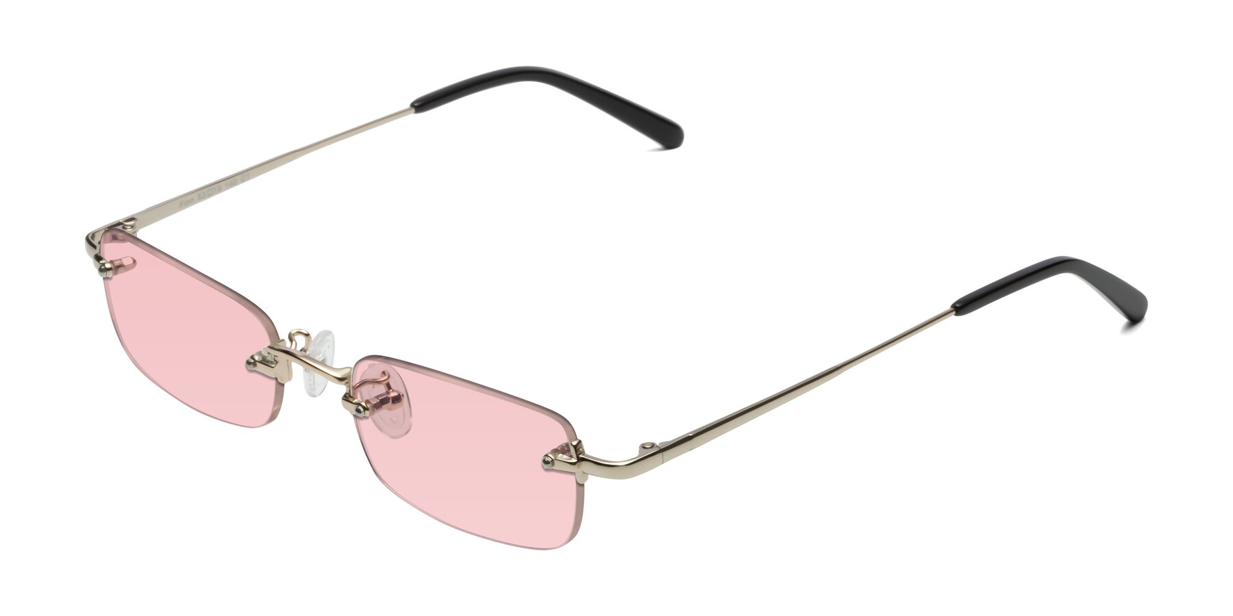 Angle of Finn in Light Gold with Light Garnet Tinted Lenses