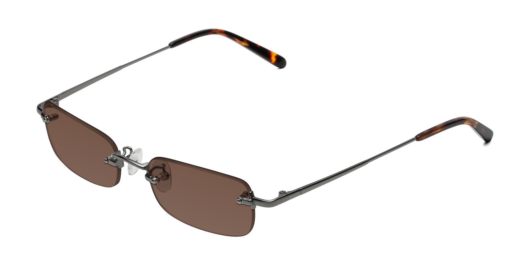 Angle of Finn in Gunmetal with Brown Tinted Lenses