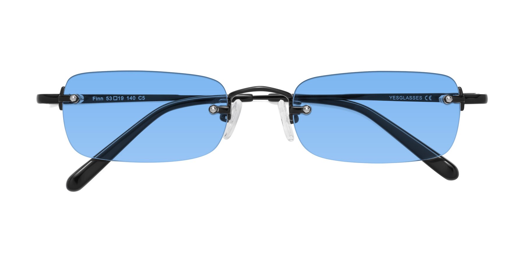Black Wide Rectangle Rimless Eyeglasses - Finn  Black eyeglasses frames,  Eyeglasses, Glasses inspiration