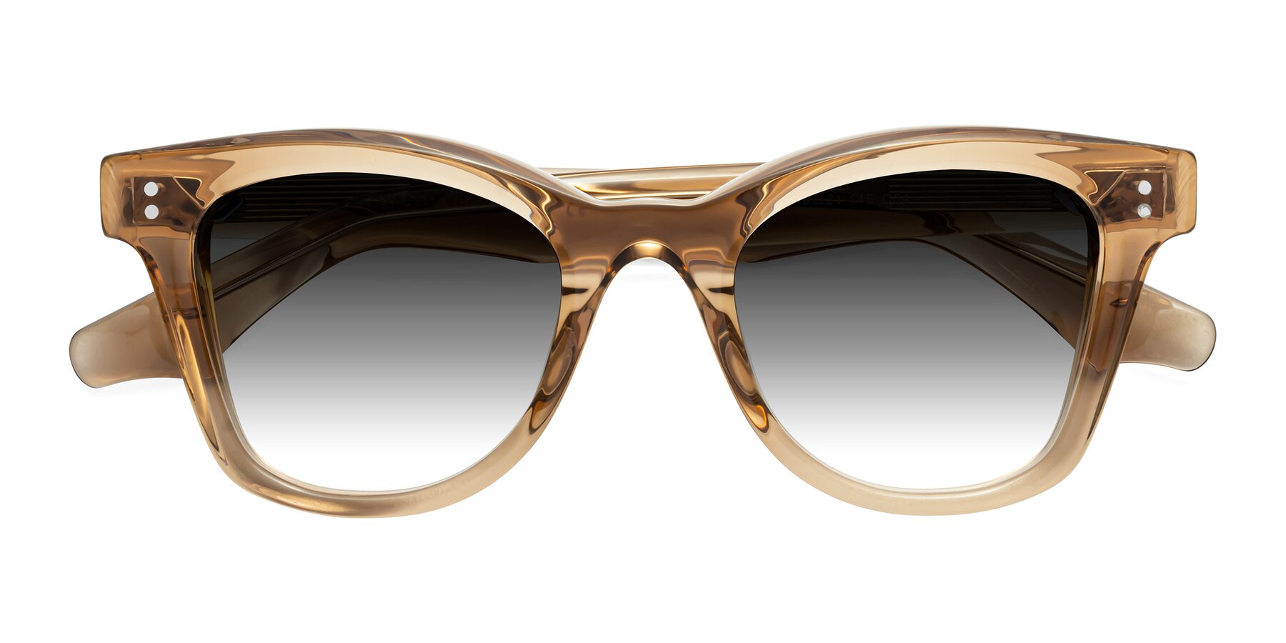 Folded Front of Dragon in Champagne with Gray Gradient Lenses