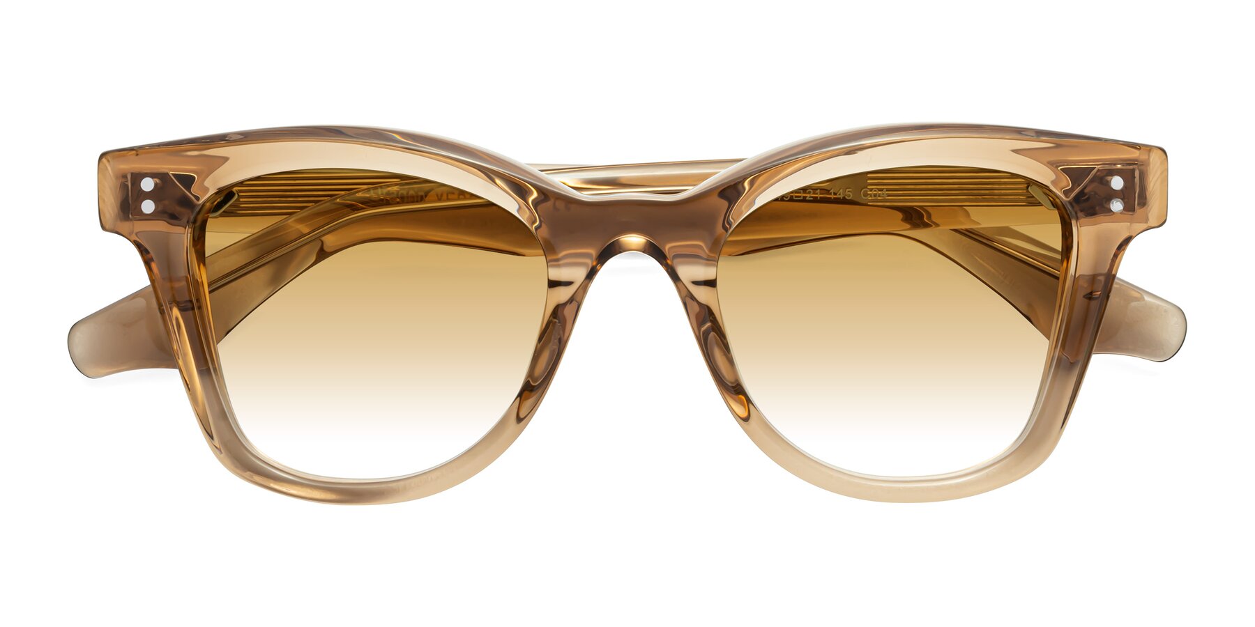 Folded Front of Dragon in Champagne with Champagne Gradient Lenses