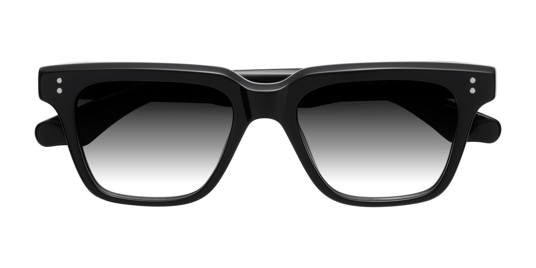 Folded Front of Gates in Black with Gray Gradient Lenses