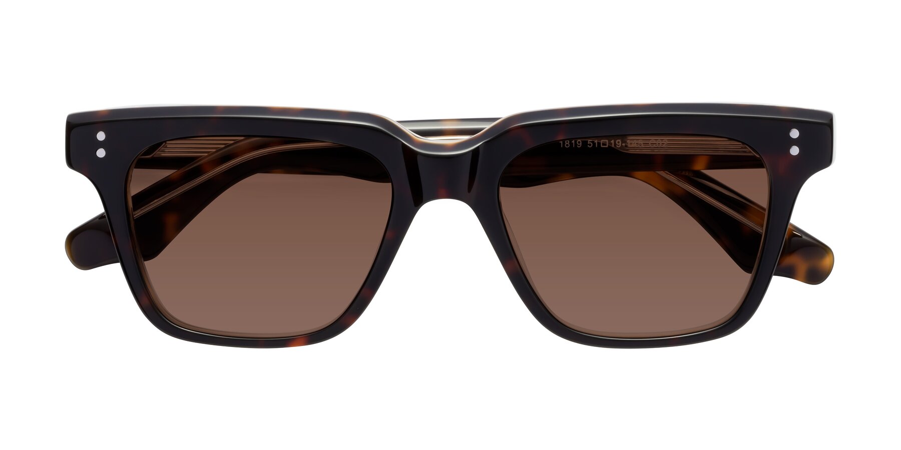 Folded Front of Gates in Tortoise-Clear with Brown Tinted Lenses