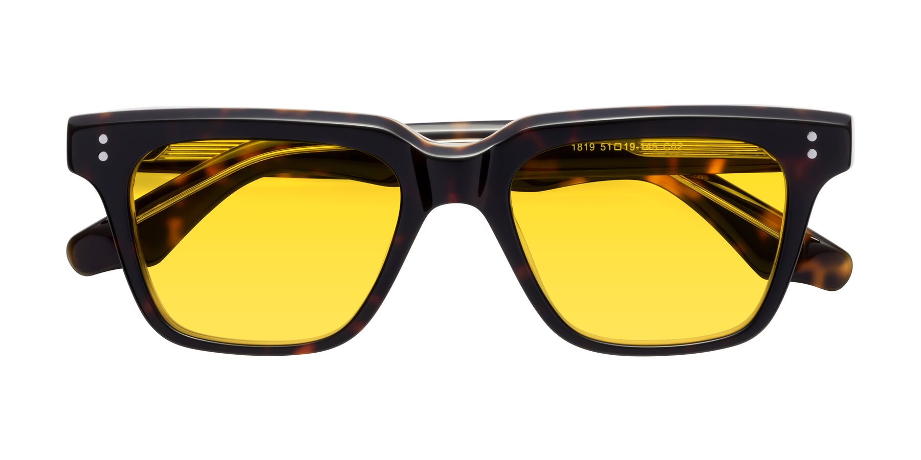 Folded Front of Gates in Tortoise-Clear with Yellow Tinted Lenses