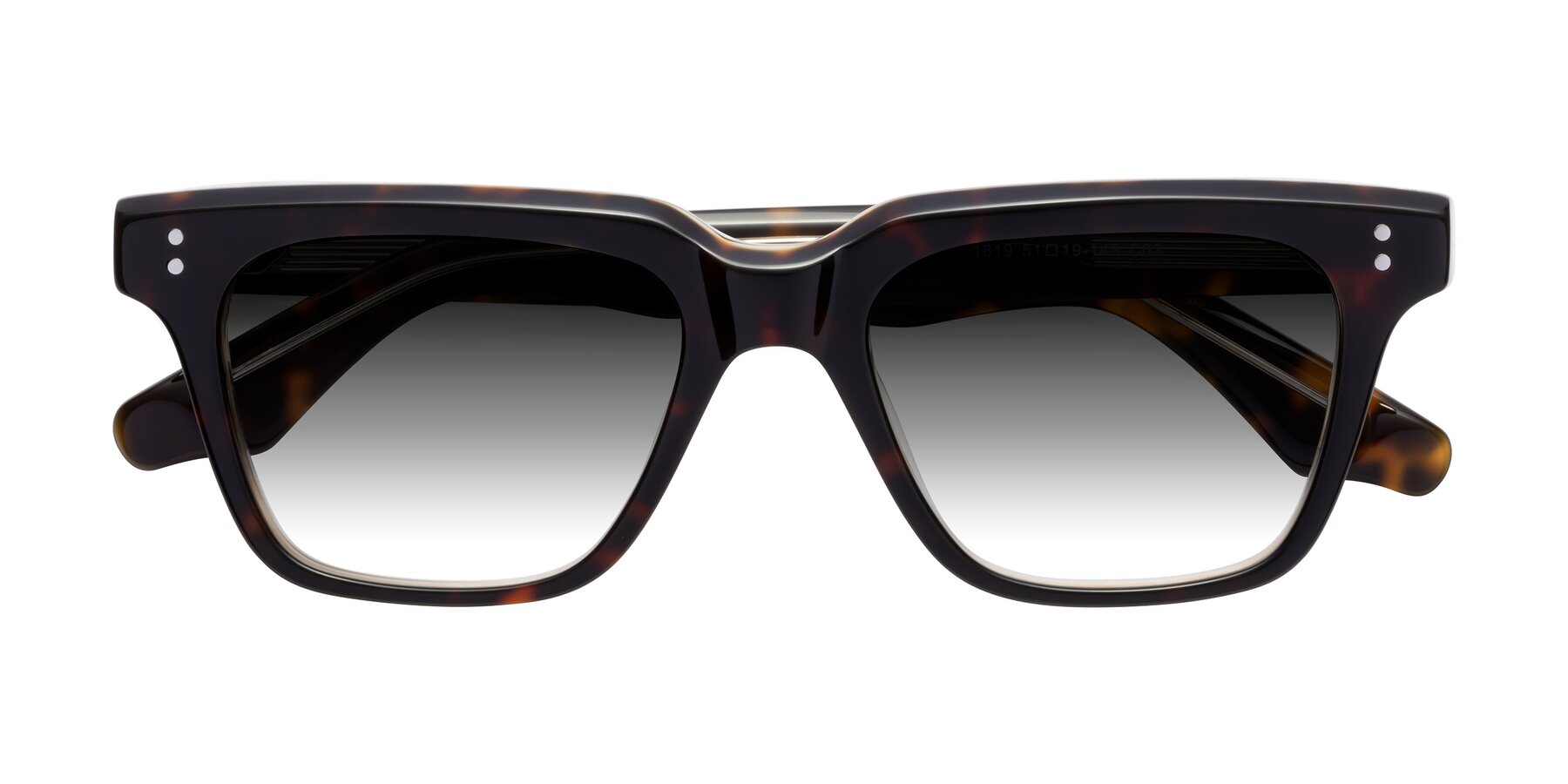 Folded Front of Gates in Tortoise-Clear with Gray Gradient Lenses