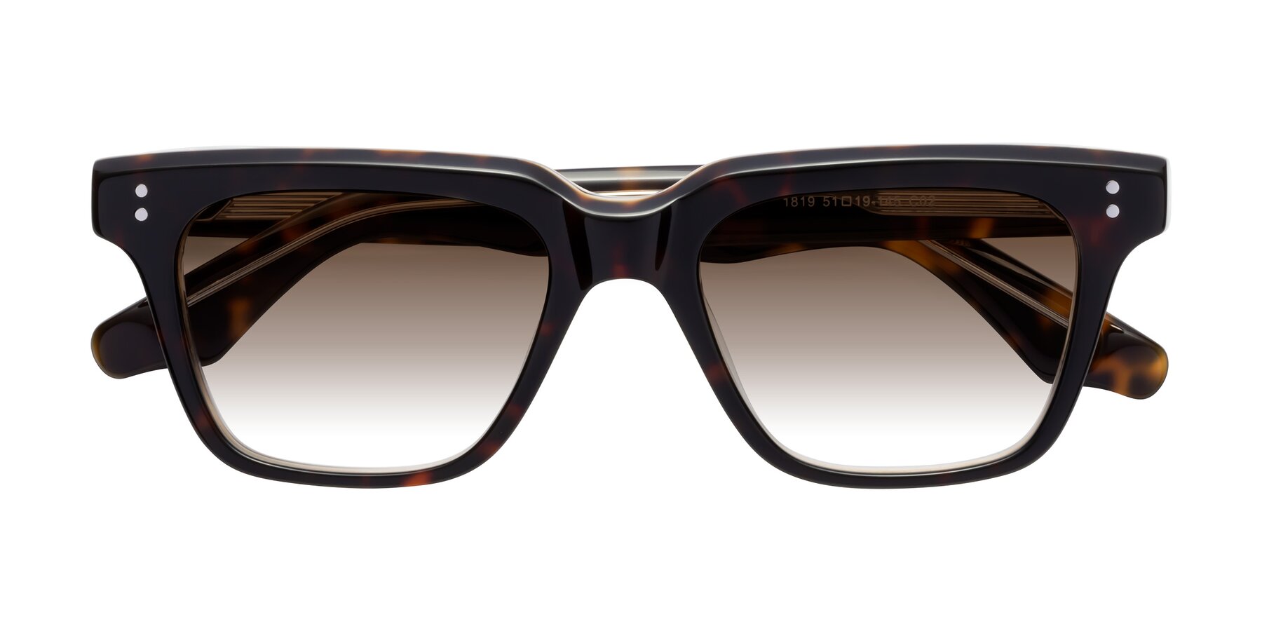 Folded Front of Gates in Tortoise-Clear with Brown Gradient Lenses