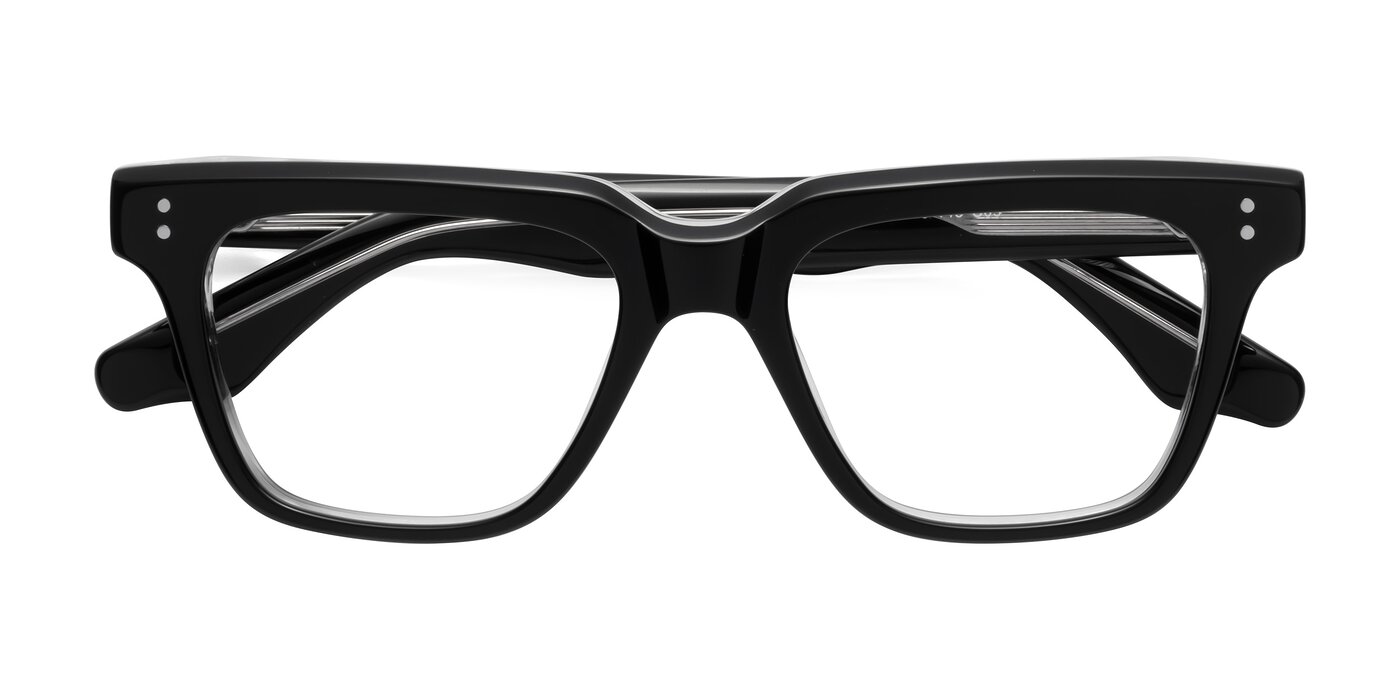 Gates - Black / Clear Eyeglasses