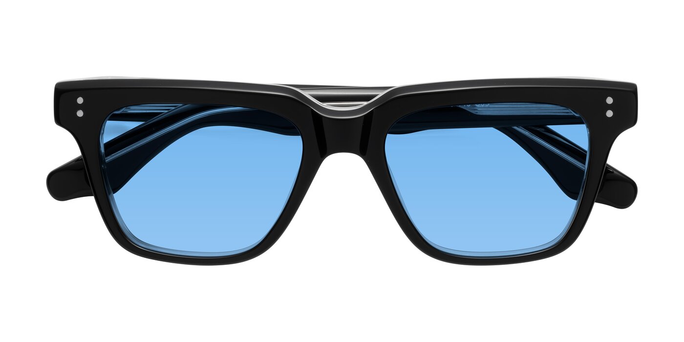 Gates - Black / Clear Tinted Sunglasses